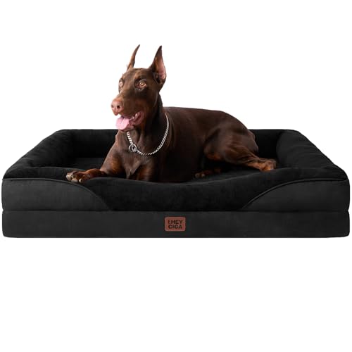 Orthopedic Dog Bed for Large Sized Dog (Black / 45x35x7.5)