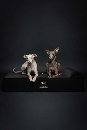 Large Dog Bed (Denim - Black / Large)