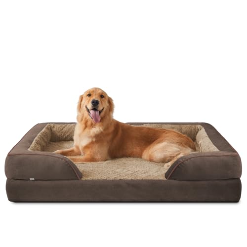 Orthopedic Dog Beds Large Sized (XL (42"x 32"x 7") / Dark Brown)