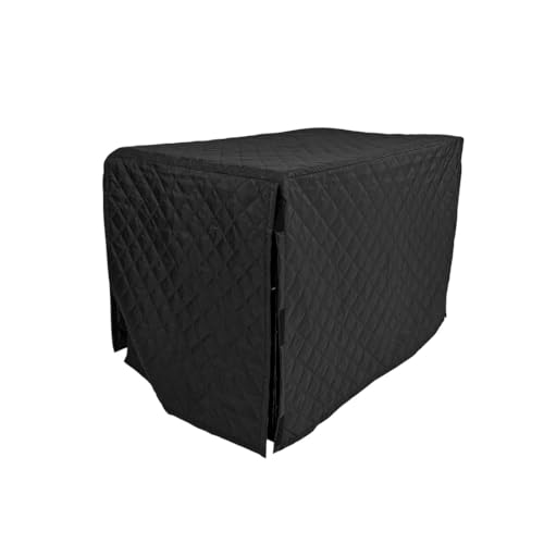 Quilted Dog Crate Cover (Black / 36")