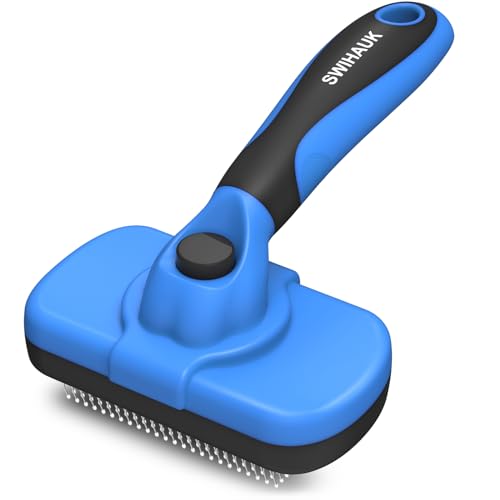 Self Cleaning Slicker Brush (Blue)
