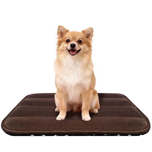 Dog Crate Pad (M(28"*16"*1.5") / New-Dark Brown-1pc)