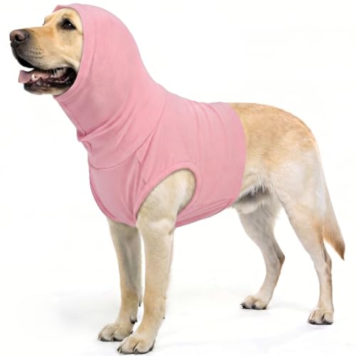 Dog Medical Shirt Neck Cover (CherryPink / 3XL(Chest: 34.3"))