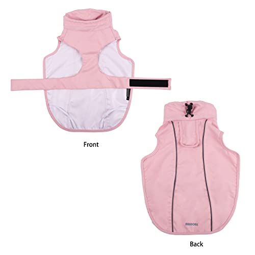 Adjustable Waterproof Dog Raincoat for Dogs (Pink / Medium(13-22lb))