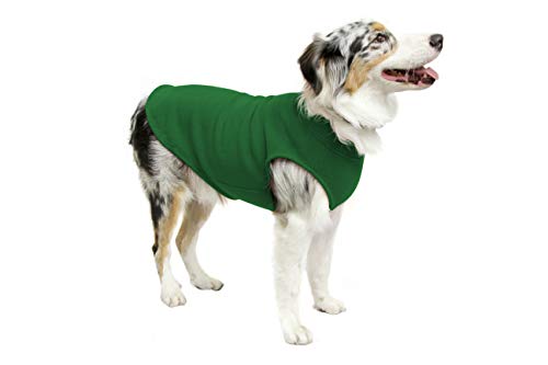 Stretch Fleece Vest Dog Sweater (4X-Large Length (22.5") / Forest Green)