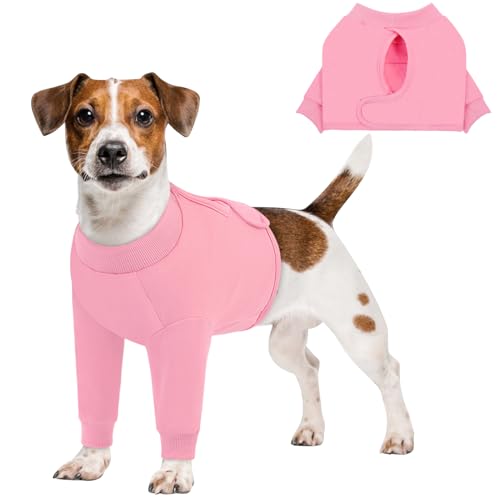 Recovery Sleeve for Dogs Front Leg (X-Small / Pink)