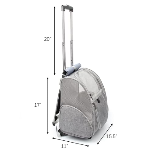 Pet Rolling Carrier (Grey)