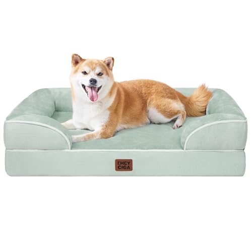 Orthopedic Large Dog Bed (Sage Green / 36.0"l X 27.0"w X 6.5"th)