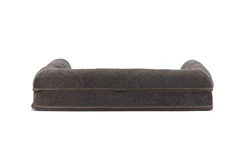 Soft Orthopedic Foam Sofa Dog Bed with Washable & Removable Cover (Medium / Coffee)