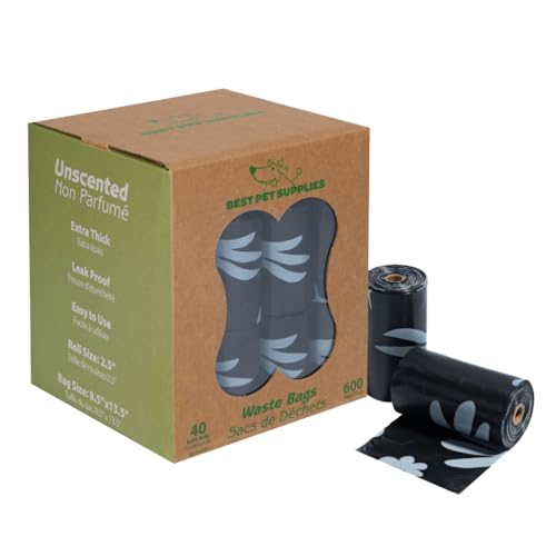 GRS Poop Bags for Dogs (GRS Black / 600 Bags)
