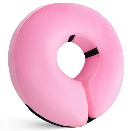 Inflatable Dog Cone Collar for After Surgery (Pink / Medium (Neck: 11"-15"))