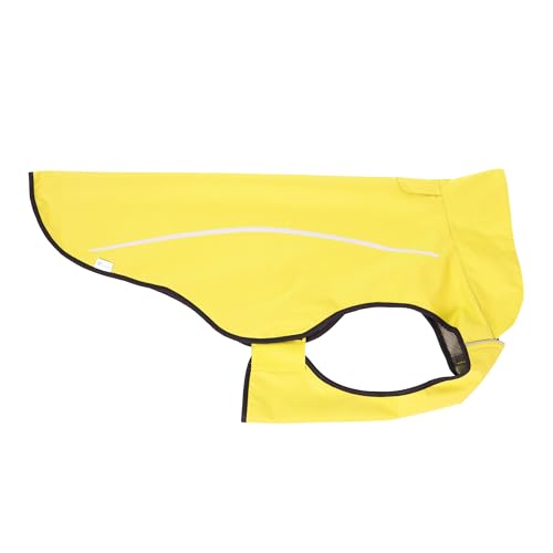 Dog Raincoat Adjustable Waterproof Reflective Rain Jacket for Small Medium Large Dogs (S Chest 22"-25" / Yellow)