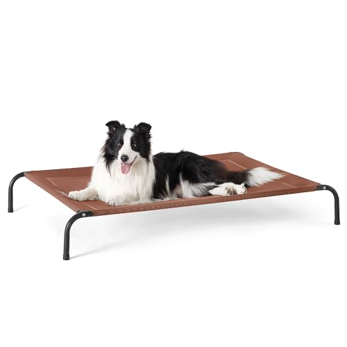 Outdoor Elevated Cooling Dog Bed Large Sized Dog (Terracotta / 49"L x 31.5"W x 8"Th)