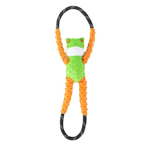 RopeTugz Durable Dog Pull Rope Toy (Tree Frog / 28 x 5 x 5 in)