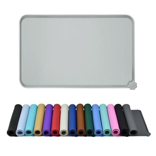Silicone Pet Feeding Mat (Mist / 22" x 14")