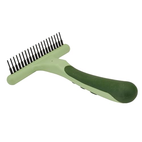 Pet Safari Double Row Undercoat Rake (Greeen / 1 Count (Pack of 1))