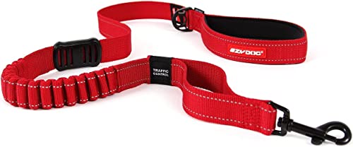 Zero Shock Bungee Dog Leash (Red / 48-Inch)