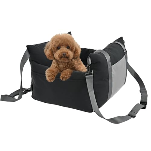 Dog Car Seat Pet Booster for Small (BLACK)