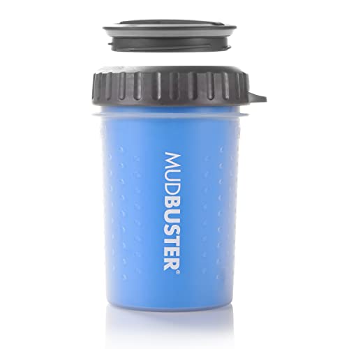 Lidded MudBuster Medium Dog Paw Cleaner (Pro Blue / Medium with Lid)