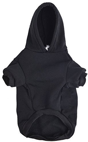 Dog Hoodie for Large Dogs (#2 Black(Plain) / X-Large (All Breed Sizes))