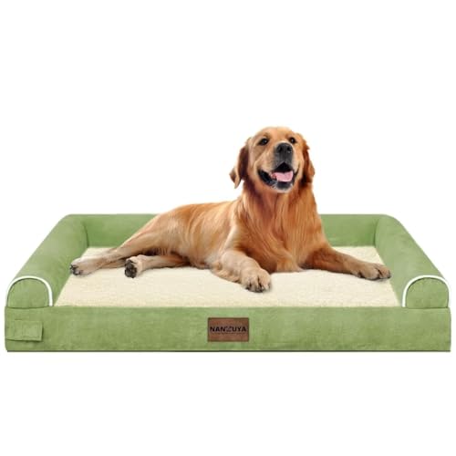Orthopedic Dog Bed for X (Grass Green / 40.0"L x 32.0"W x 6.5"Th)