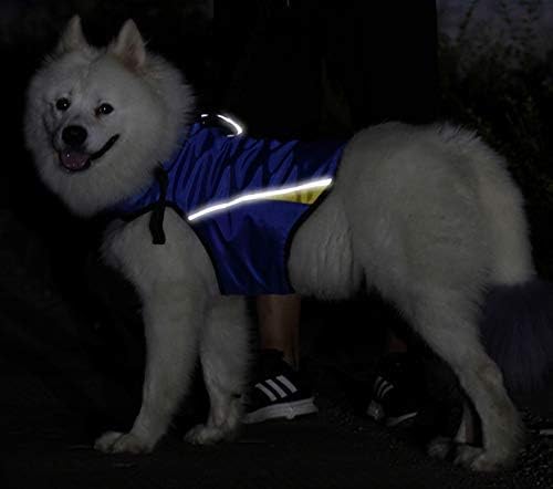 Dog Anxiety Jacket Keep Calming Vest Thunder Coat with D (Blue / Medium)