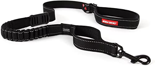 Zero Shock Bungee Dog Leash (Black / 48-Inch)