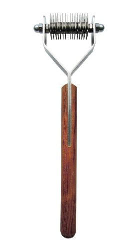 Original Dematting Undercoat Grooming Rake Stripper Tool for Dogs and Cats (16-Blade)