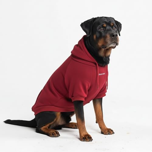 Dog Hoodie Buttery (Burgundy / 5XL)
