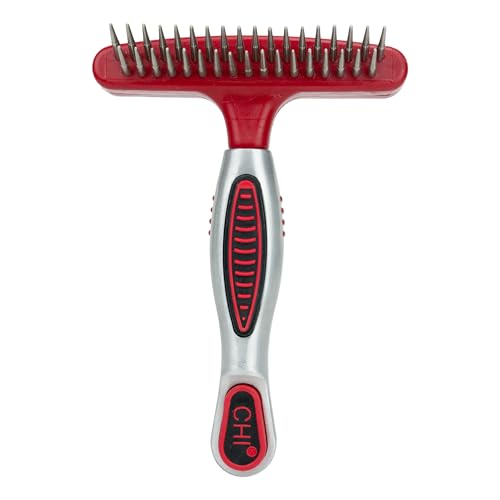 for Dogs Double (Red - Double Sided Shedding Rake And Blade / 1 Count (Pack of 1))
