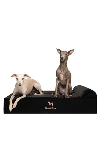 Large Dog Bed (Denim - Black / Large)