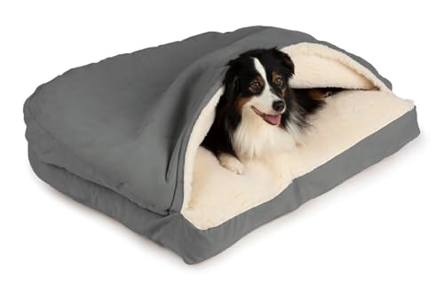 Rectangle Cozy Cave Dog Bed (Anthracite / Medium)