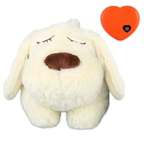 Heartbeat Puppy Toy (White)