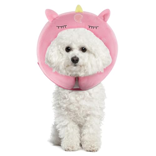 Inflatable Recovery Dog Collar (Unicorn / Medium + (Neck:11''-13''))