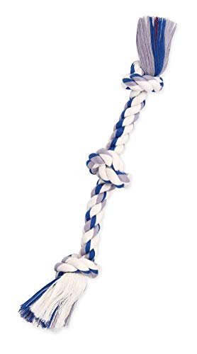 Mammoth Flossy Chews Color Rope Tug (Mini 10" / 3 Knot)
