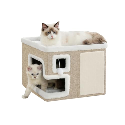 Cat Houses for Indoor Cats (Khaki‌ / Large)