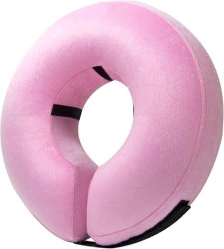 Inflatable Dog Cone Collar Alternative After Surgery XXLarge (Pink / XX-Large[Neck:21"-23"])