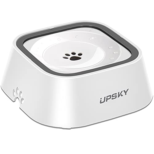 35oz No Spill Pet Water Bowl (white)