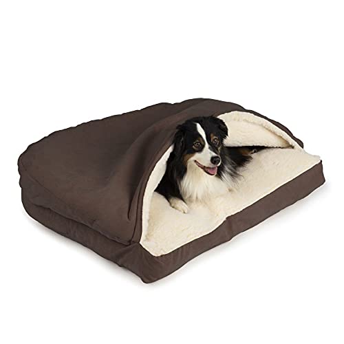 Rectangle Cozy Cave Dog Bed (Hot Fudge / Extra Large)