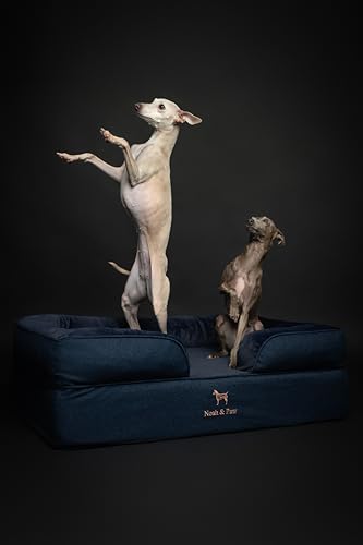 Large Dog Bed (Denim - Dark Blue / Large)