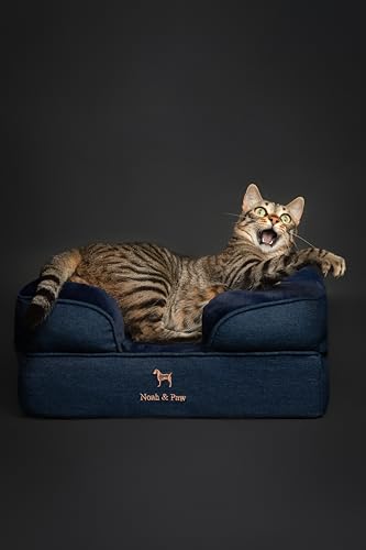 Small Dog Bed (Denim - Dark Blue / Small)