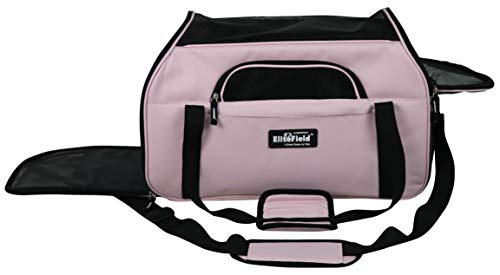 Soft Sided Pet Carrier for Cats & Small Dogs (17.0"L x 9.0"W x 12.0"H / Pink)