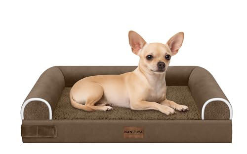 Orthopedic Dog Bed for Small Dogs (Coffee / 24.0"L x 16.0"W x 5.5"Th)