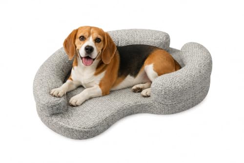 Calming Orthopedic Memory Foam Dog Bed (Medium（Beige）)