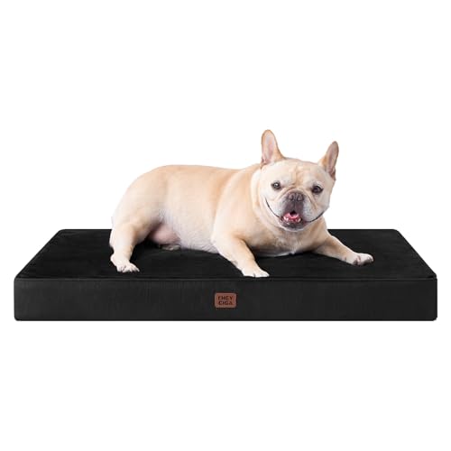 Washable Dog Crate Bed for Medium Dogs (Black / 30*20*3 Inches)