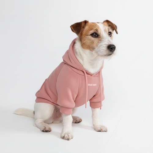 Dog Hoodie Buttery (Dusty Pink / Large)