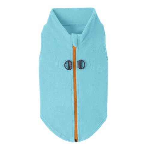 Zip Up Fleece Vest (Medium chest (~17.5") / Turquoise)
