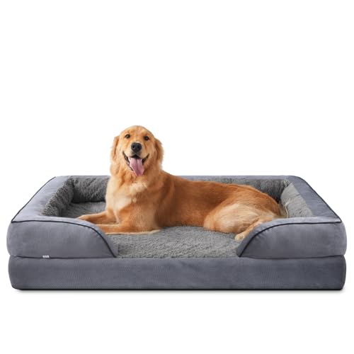 Orthopedic Dog Beds Large Sized (XL (42"x 32"x 7") / Dark Grey)