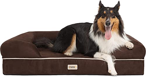X Large Dog Bed (Memory Foam Dog Bed / Chester Brown / 44.0"L x 34.0"W x 10.0"Th)