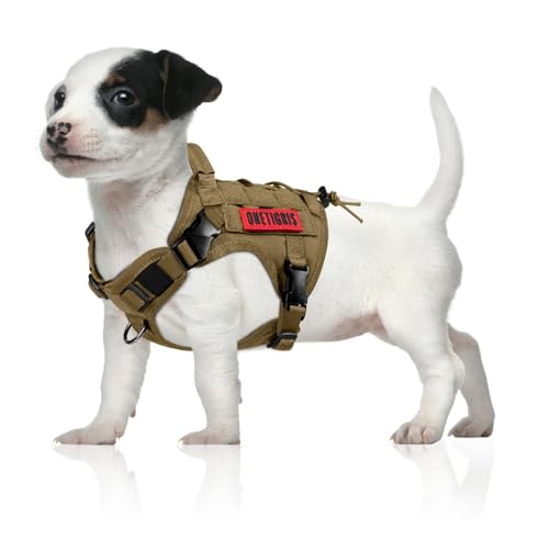 Tactical Dog Harness with Handle No (X-Small / Brown)